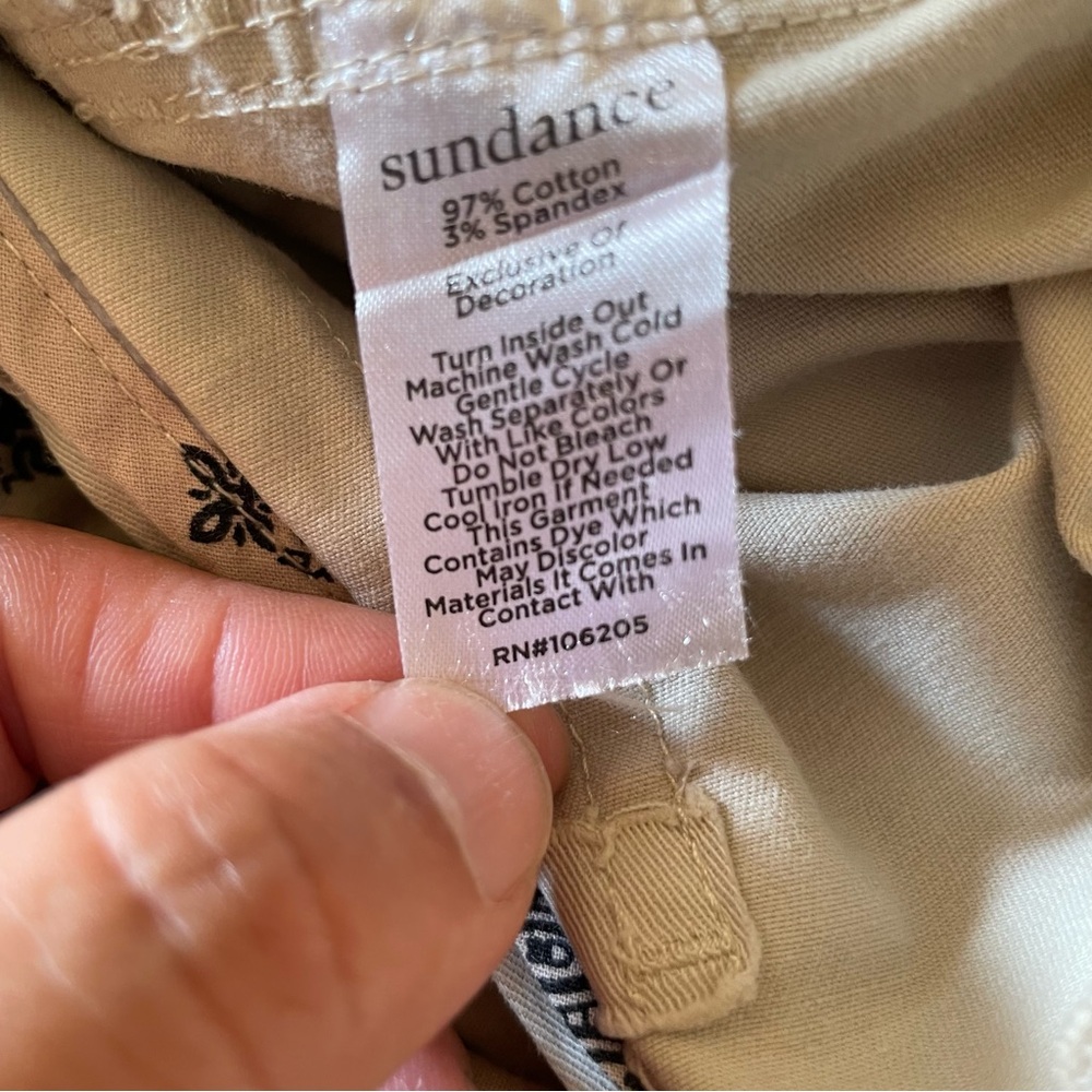 Sundance Ariel Embroidered Pants Size P4 - Picture 4 of 11